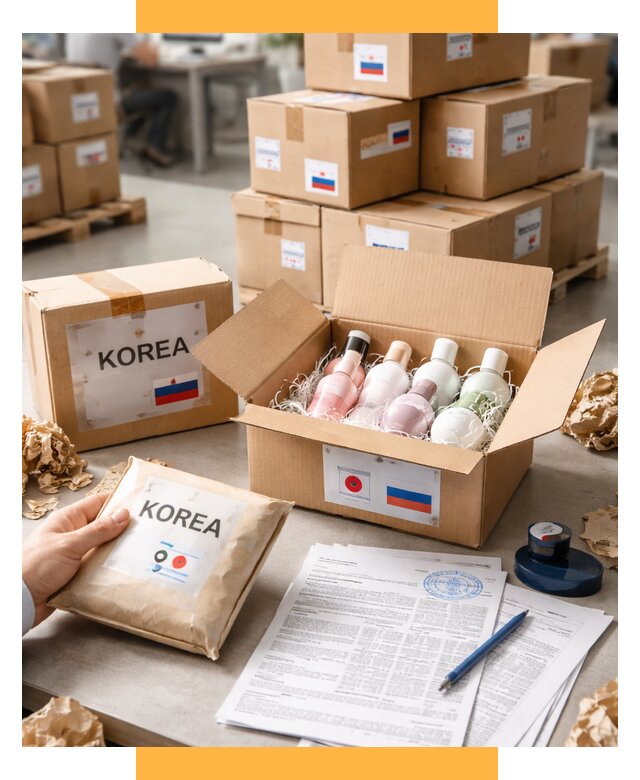 Доставка косметики из Кореи от 8642 р. под ключ | СетСервис-Члы