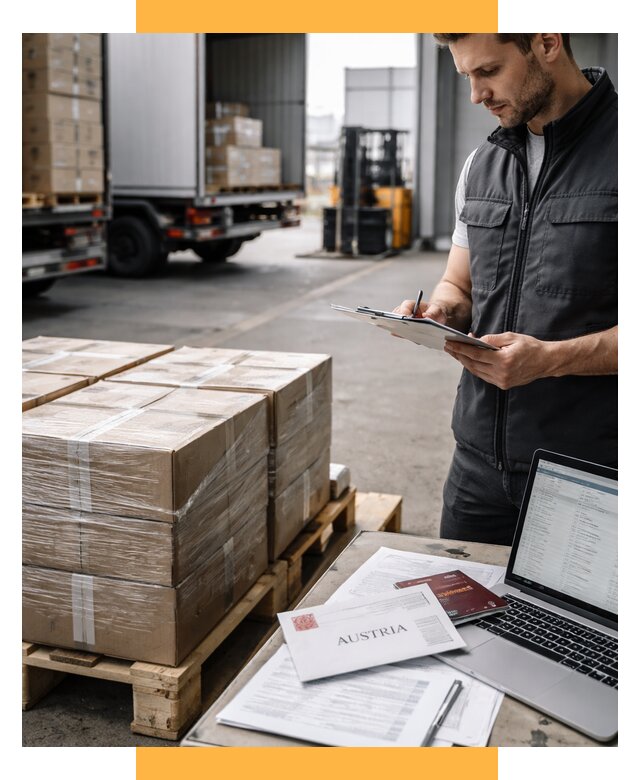 Доставка в Австрию от 66086 р. Логистика и экспорт СетСервис-Члы